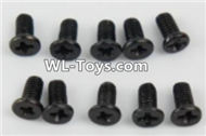 PXtoys 9300 Spare parts P88006 Flat head screws(10pcs)-2.5x6mm,PXtoys 9300 RC Car Parts,PXtoys 9300 RC Truck Spare parts Accessories,1:18 4WD High Speed Buggy Parts